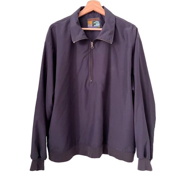 Vintage Forrester's Outerwear Windbreaker Jacket Half Zip Made in USA Size Large - Picture 1 of 8